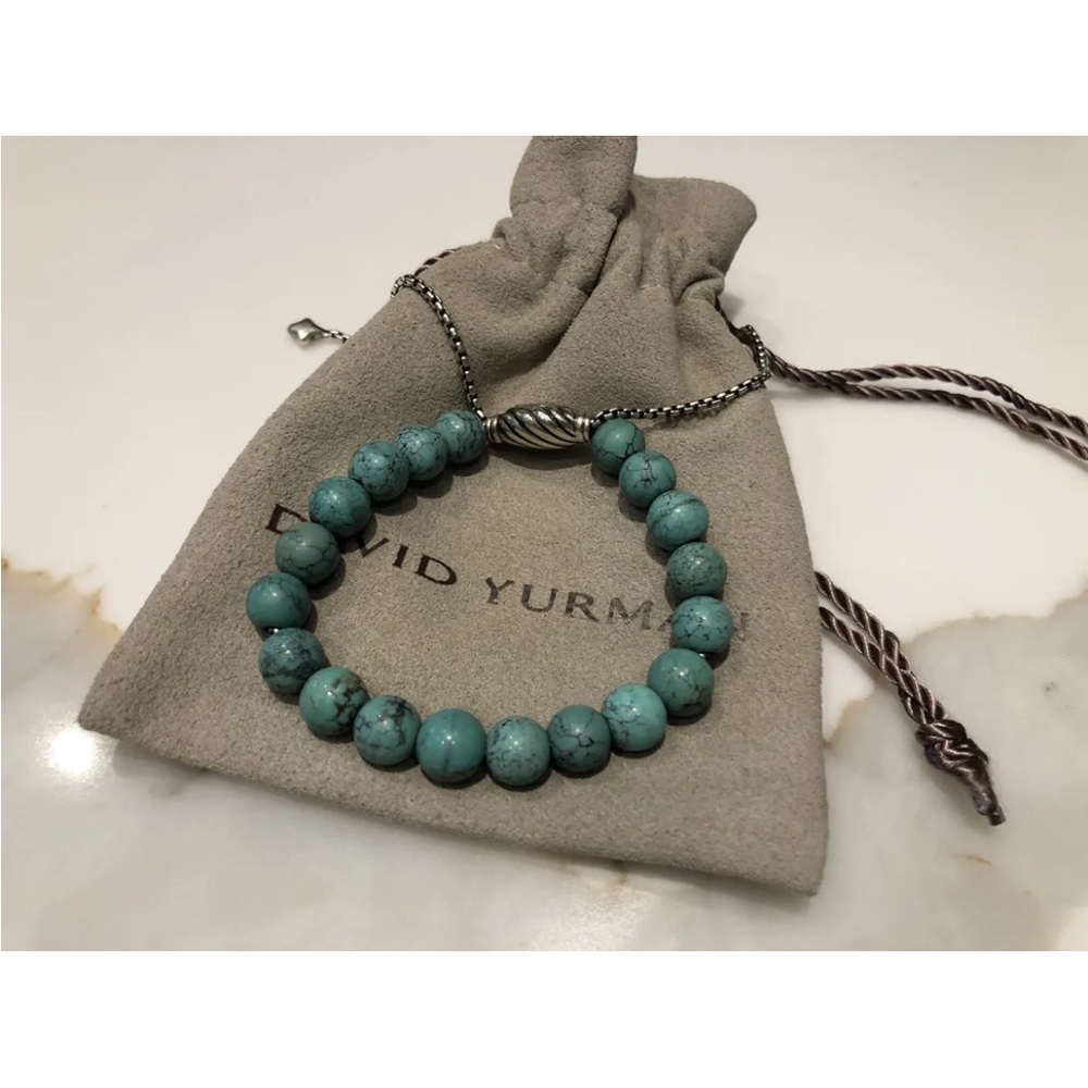 David Yurman Bracelet - Turquoise Bead Adjustable